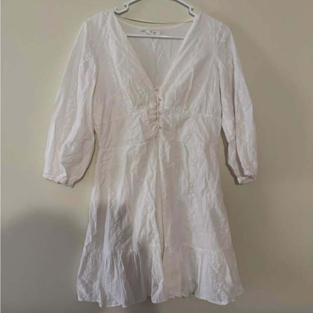 Elegant White Women's Dress